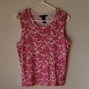 Sarah Spencer Floral Silk & Cotton Tank Top